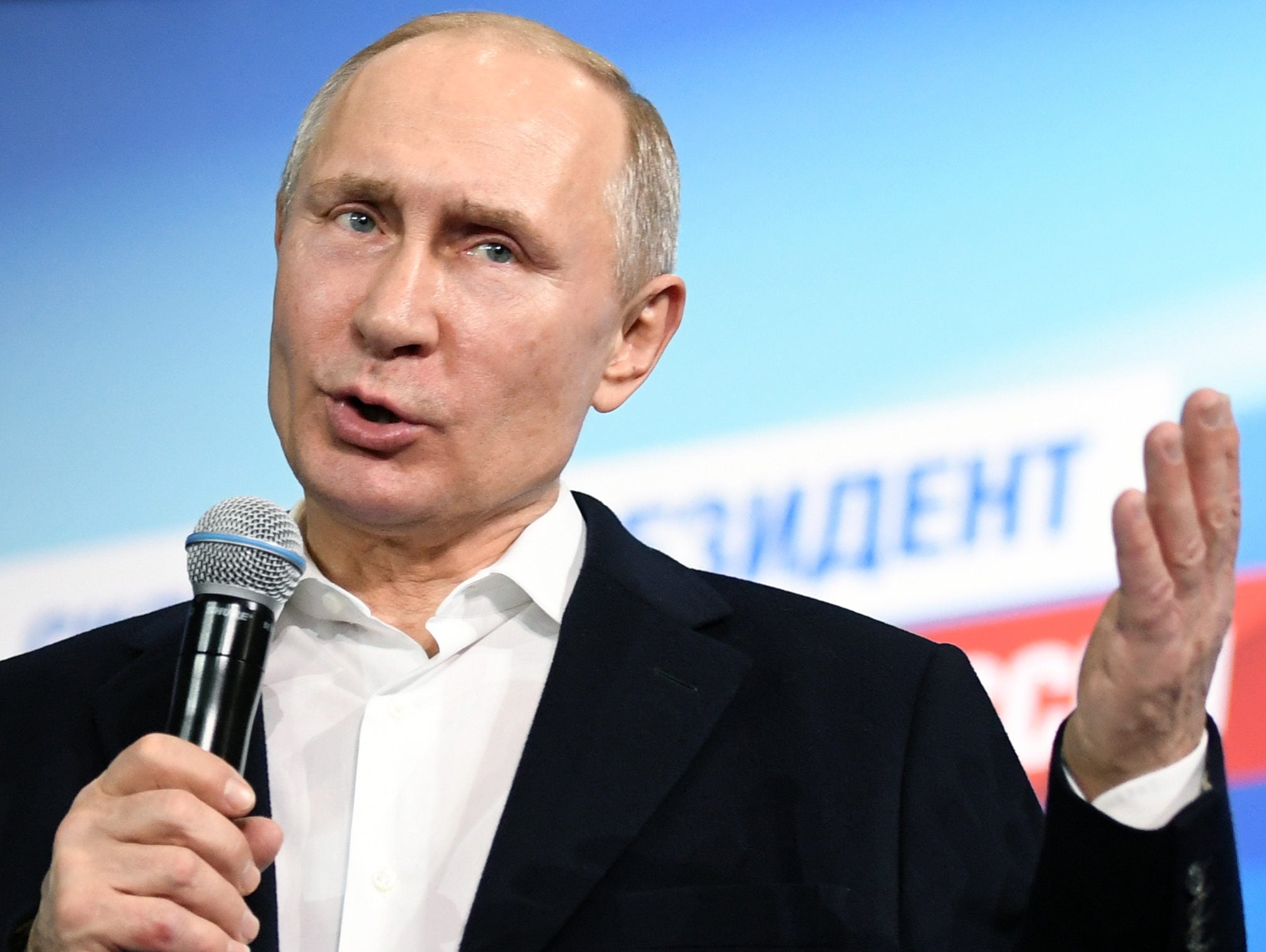 Russian radio presenter sacked for calling Putin voters 'primates' after his presidential election victory Russian radio presenter sacked for calling Putin voters 'primates' after his presidential election victory