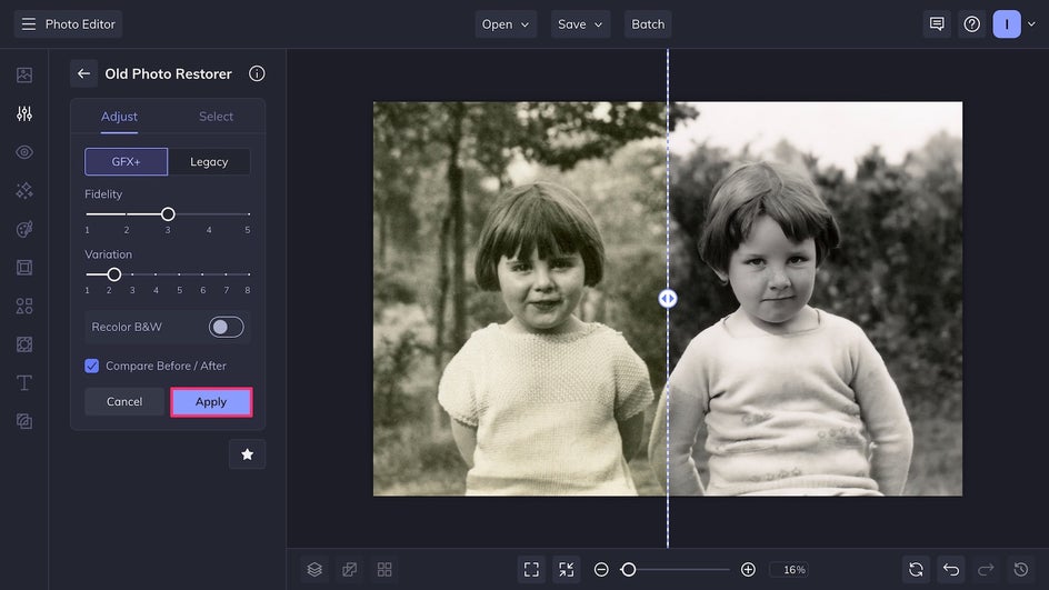 Clarify Old Photo Tutorial 2