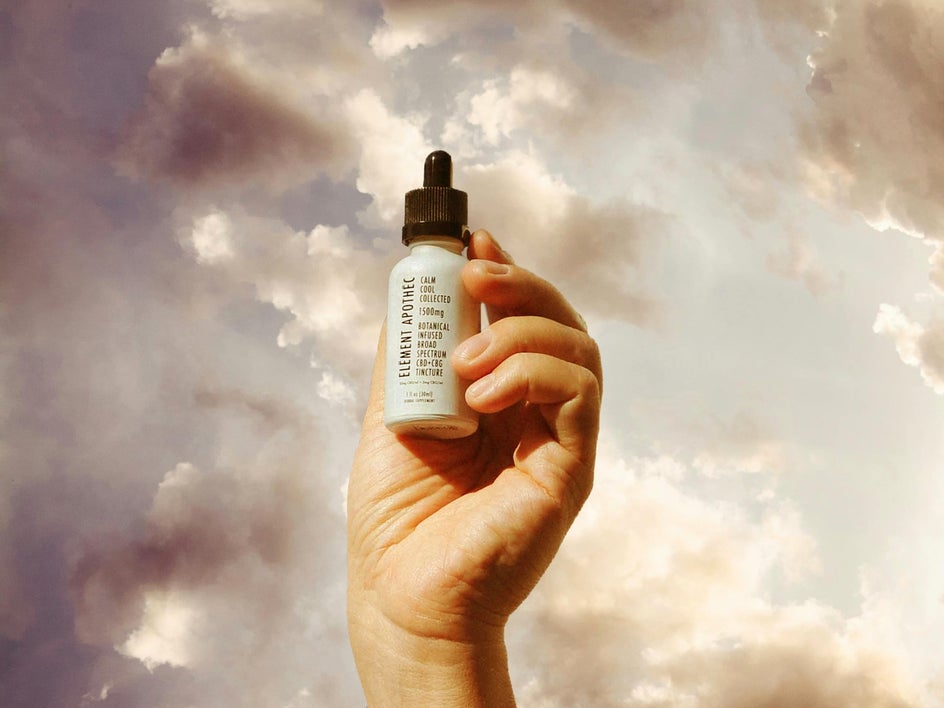 New ethereal sky added to product photo for aesthetic use