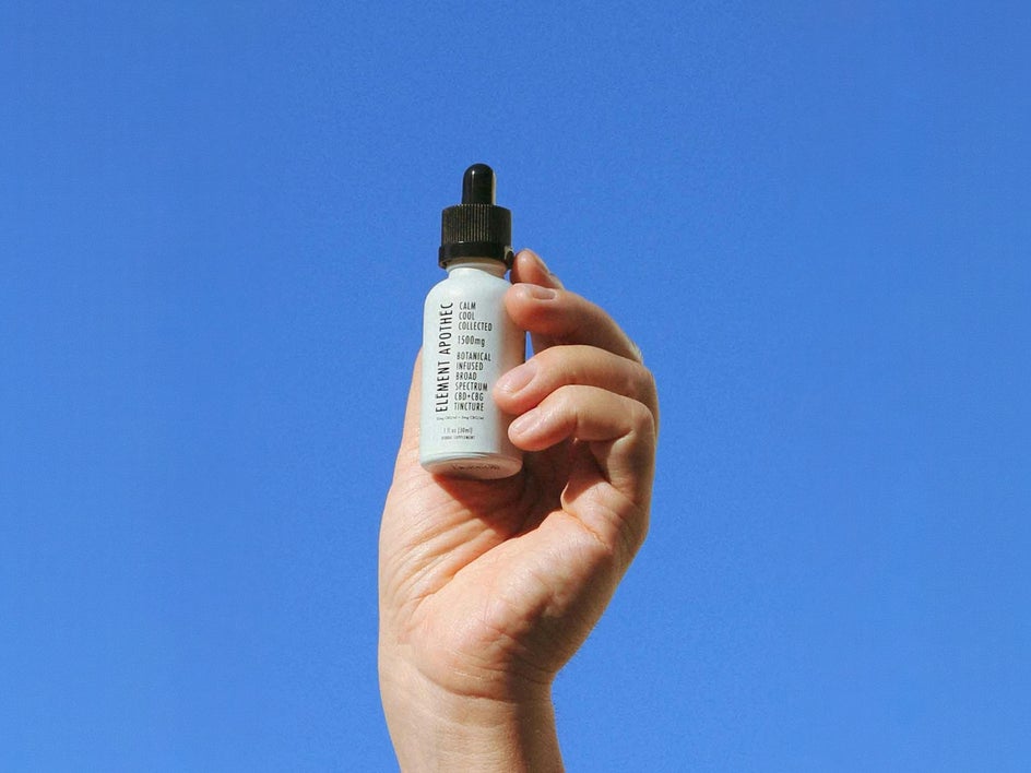 Product with blue sky backdrop