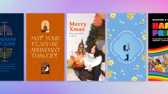 Instagram Story templates for all types of celebrations