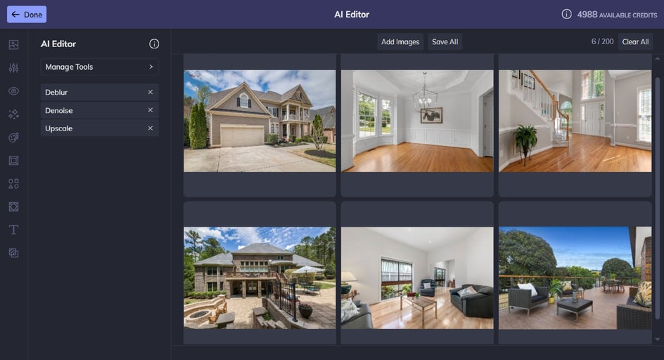 batch ai editing for real estate photos