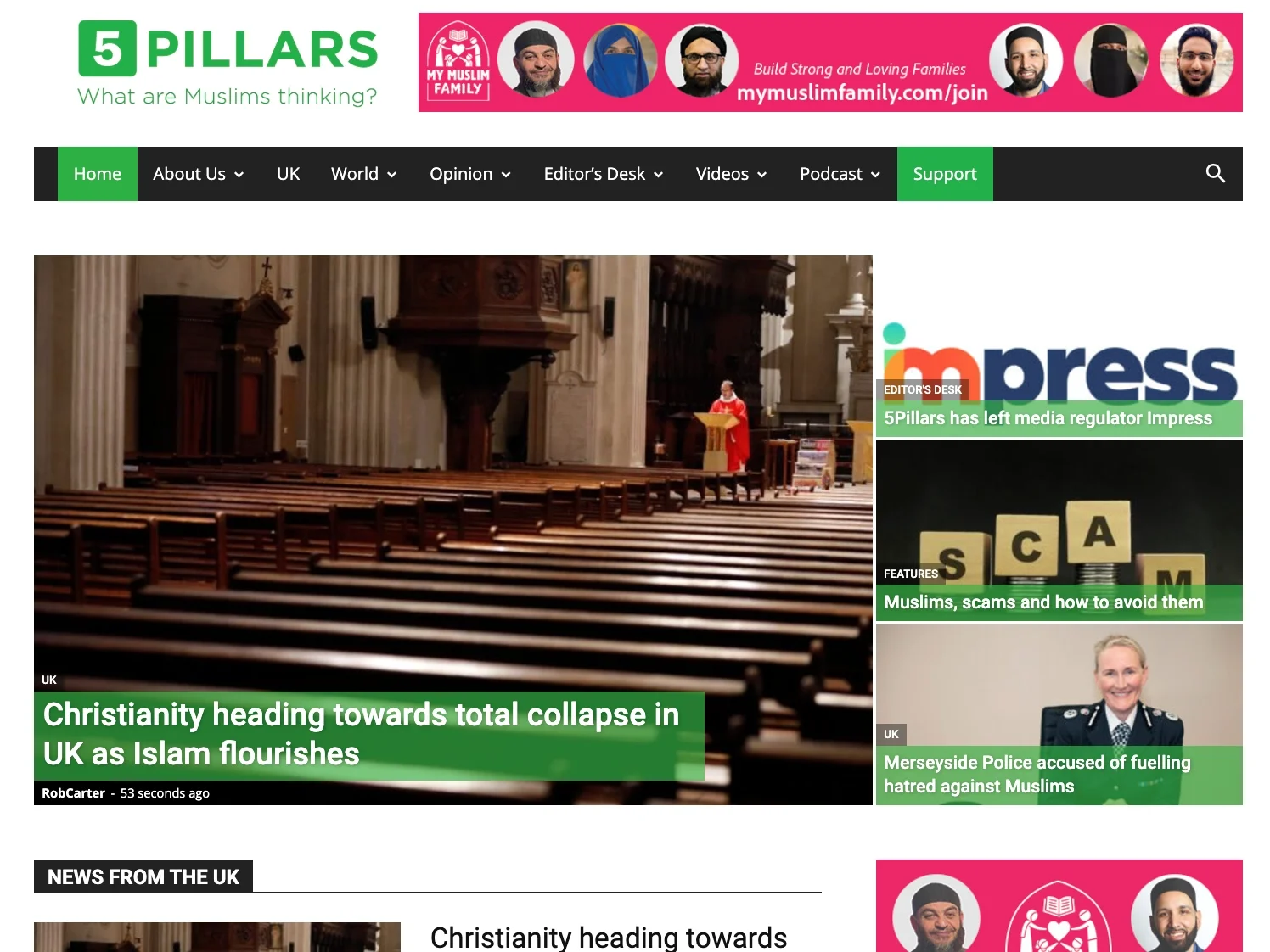 Muslim news site 5Pillars quits regulator for religious reasons Muslim news site 5Pillars quits regulator for religious reasons